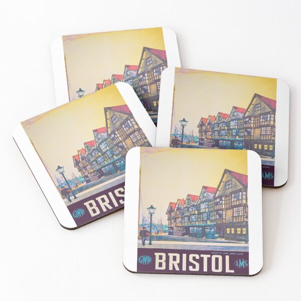 Item preview, Vintage GWR & LMS travel poster for Bristol designed and sold by Random Railways.