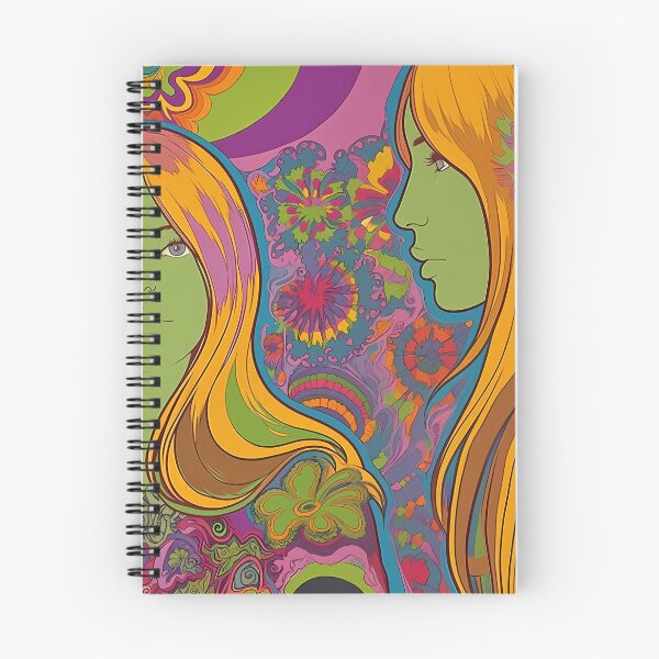 Item preview,  Hippie 70s Psychedelic Girls Poster- Wide Version designed and sold by octoboobs.