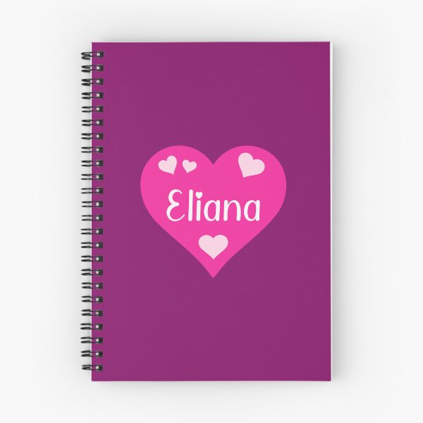 Item preview, Eliana Name Pink Heart  designed and sold by Jeallan Designs.