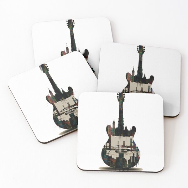 Item preview, City Guitarist Urban, Rock Cityscape Guitar designed and sold by unicornunicorn.