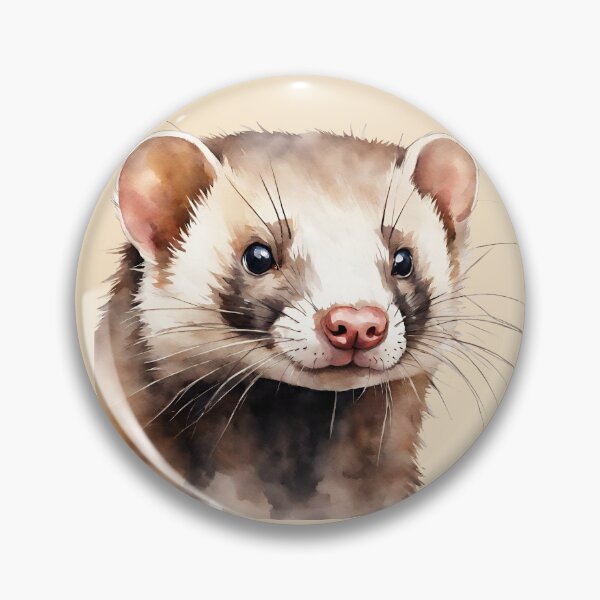 Item preview, Ferret Sable Watercolor Art Style designed and sold by LDJBlank.