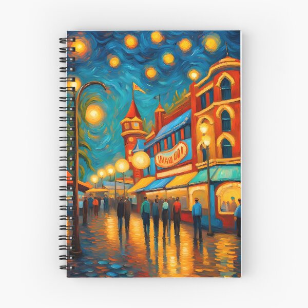 Item preview, Streets in the night in Van Gogh Style designed and sold by MadamEnne.
