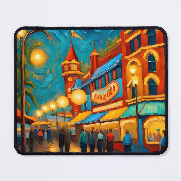 Item preview, Streets in the night in Van Gogh Style designed and sold by MadamEnne.