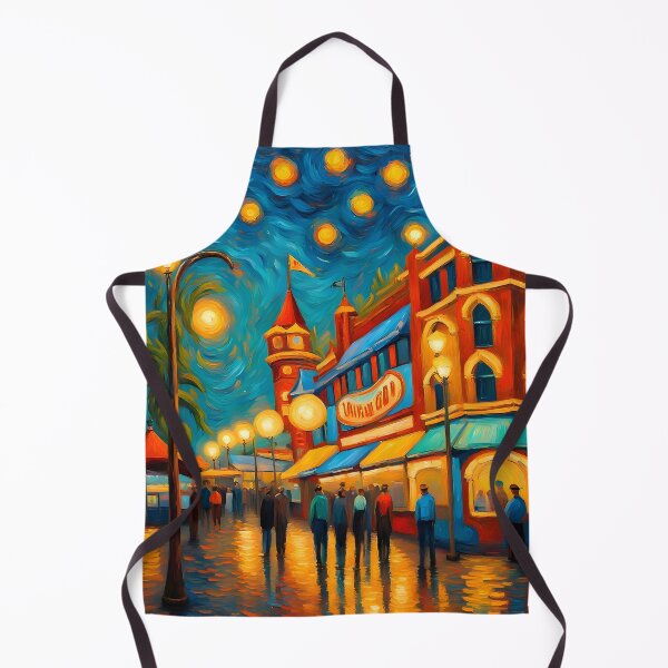Item preview, Streets in the night in Van Gogh Style designed and sold by MadamEnne.