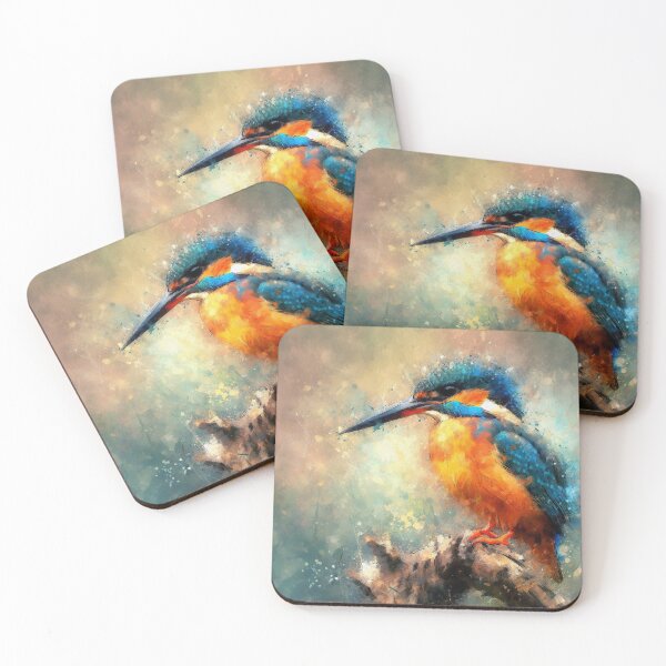Item preview, kingfisher,watercolour designed and sold by kathleenjean.