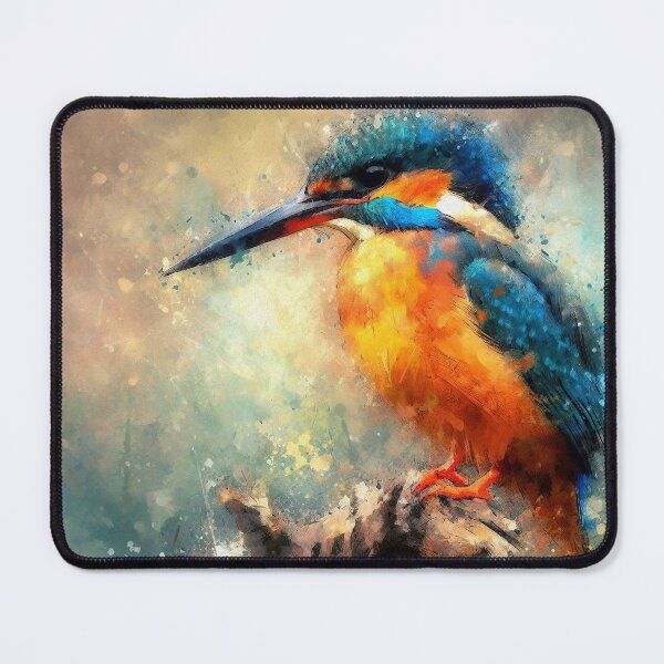 Item preview, kingfisher,watercolour designed and sold by kathleenjean.