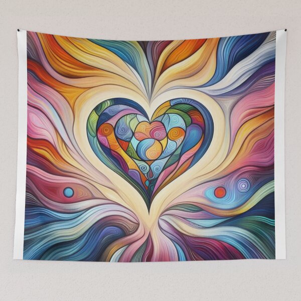 Item preview, Colorful heart designed and sold by KalinsAtelier.