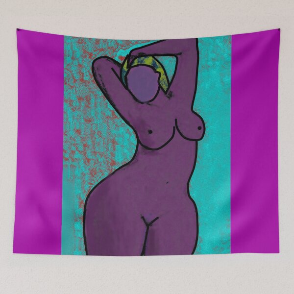 Item preview, Erotic art, digital painting of curvy female nude designed and sold by pulchritude560.