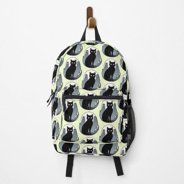 Item preview, black cat with ghost designed and sold by Catophile.