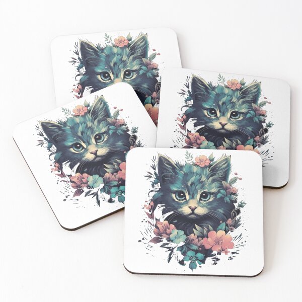 Item preview, Moonlit Whispers: Feline & Flora designed and sold by ZedMont.