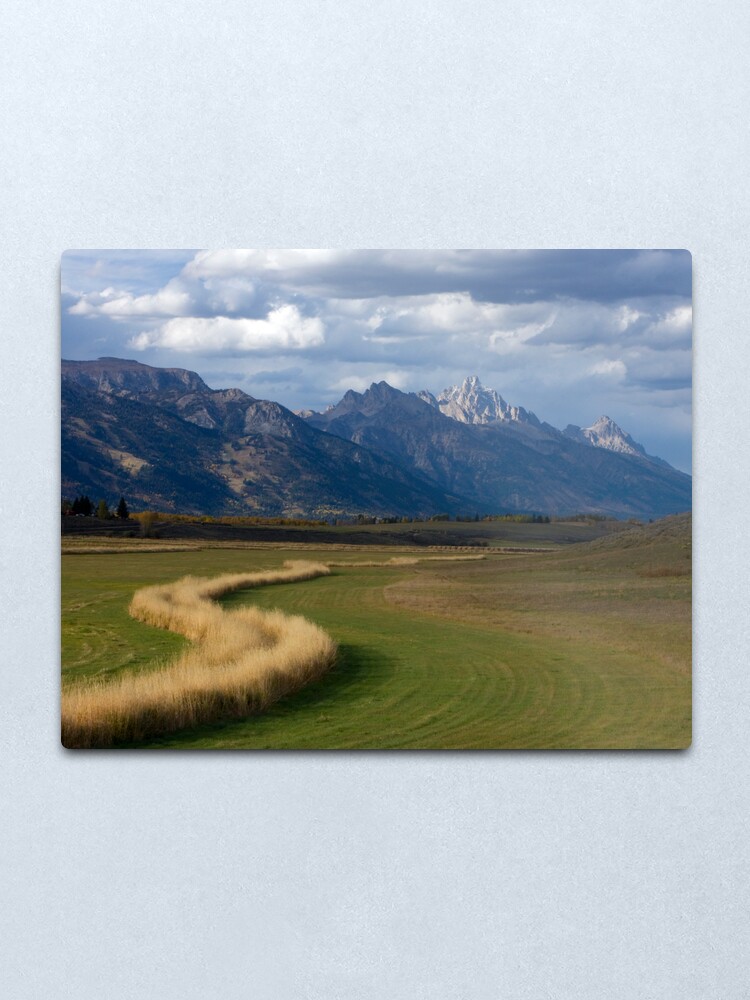 Alternate view of Curving To The Grand Metal Print