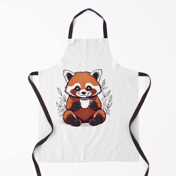 Item preview, Red Panda Drinking Coffee Design designed and sold by VisualMotivator.