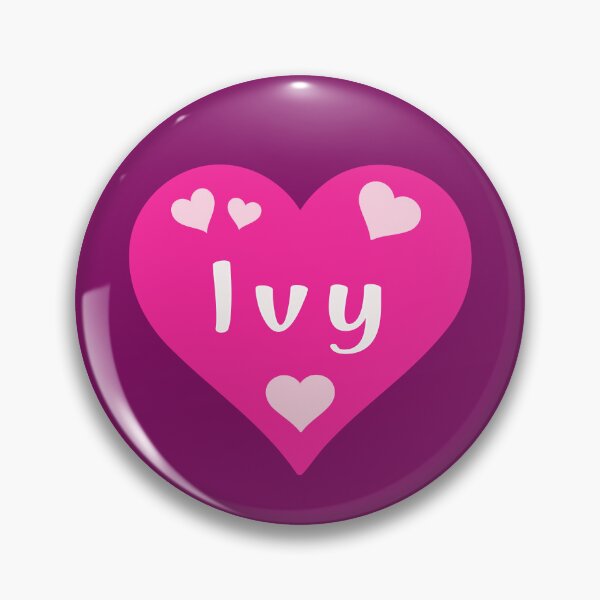 Item preview, Ivy Name Pink Heart  designed and sold by Jeallan Designs.