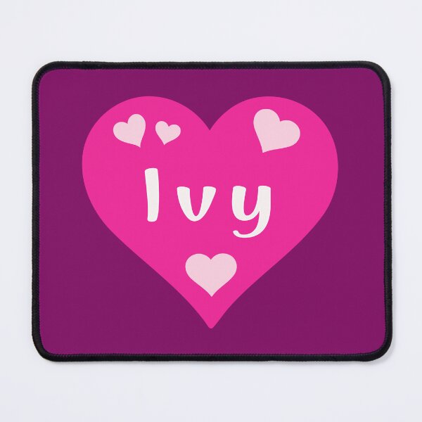 Item preview, Ivy Name Pink Heart  designed and sold by Jeallan Designs.