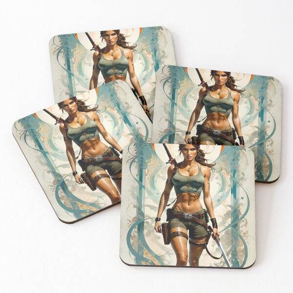 Item preview, Lara croft inspired art nouveau design designed and sold by Singion.