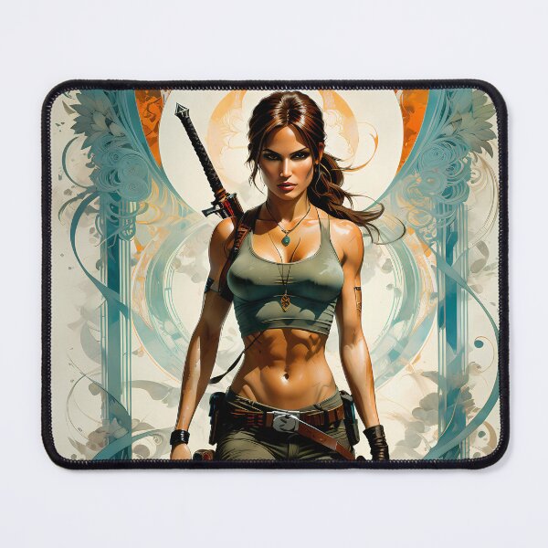 Item preview, Lara croft inspired art nouveau design designed and sold by Singion.
