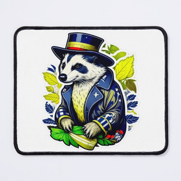 Item preview, The rococopunk American badger sticker designed and sold by spoo-art.