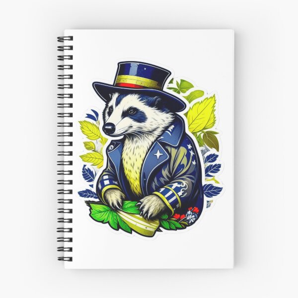 Item preview, The rococopunk American badger sticker designed and sold by spoo-art.