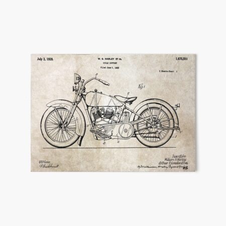 Harley Davidson Art Board Print