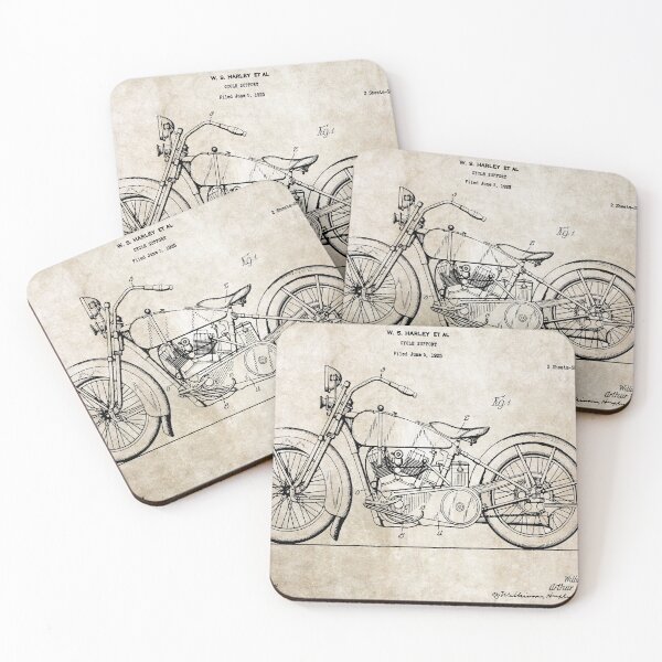 Harley Davidson Dessous de verre (lot de 4)