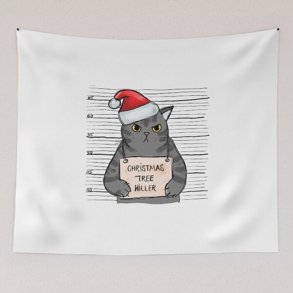 Item preview, Cat Christmas Tree Killer designed and sold by Acim0.