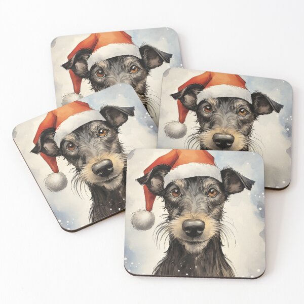 Item preview, A young deerhound who thinks he's Santa's son designed and sold by aghnadarragh.