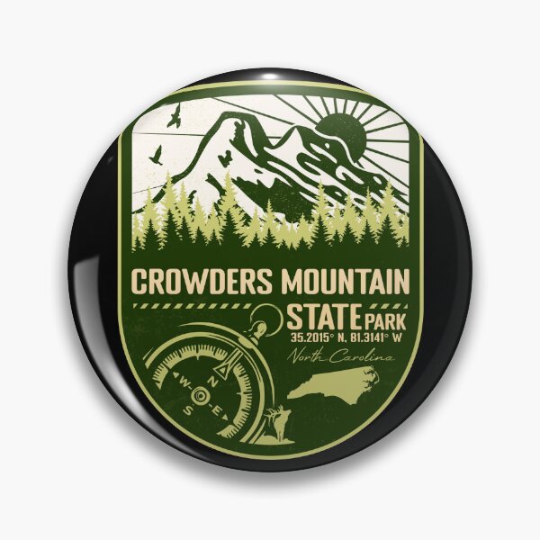 Item preview, Crowders Mountain State Park North Carolina - NC Green Badge Forest and Wilderness  designed and sold by mountainfad.