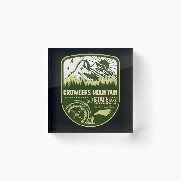 Item preview, Crowders Mountain State Park North Carolina - NC Green Badge Forest and Wilderness  designed and sold by mountainfad.