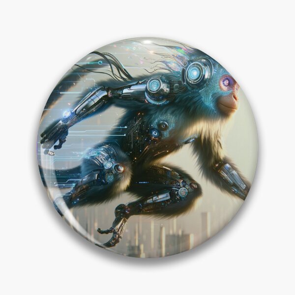 Item preview, Monkey Matrix - Primate Holograma designed and sold by MrAI-Store.