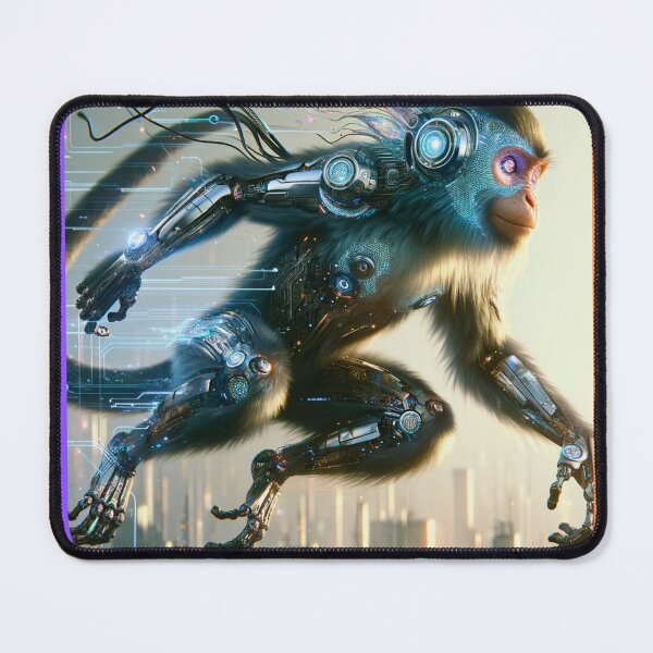 Item preview, Monkey Matrix - Hologram Primate designed and sold by MrAI-Store.