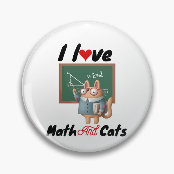 Item preview, Math Kitty Cat, I Love Math And Cats Mathematics Math designed and sold by belladesign7.