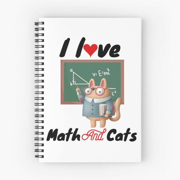 Item preview, Math Kitty Cat, I Love Math And Cats Mathematics Math designed and sold by belladesign7.