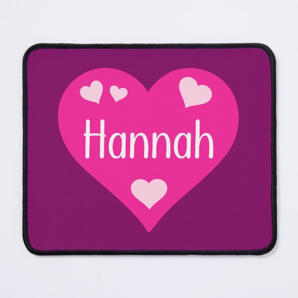 Item preview, Hannah Name Pink Heart designed and sold by Jeallan Designs.