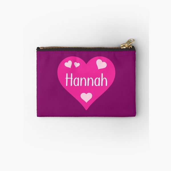 Artikelvorschau, Hannah Name Pink Heart entworfen und verkauft von Jeallan Designs.