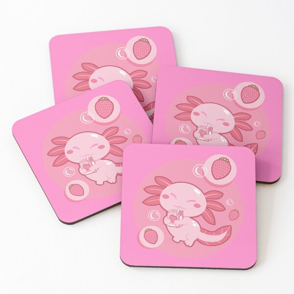 Item preview,  I axolotl pink milk shake designed and sold by Splinter300.