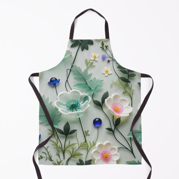 Item preview, Glassy, pastel, delicate, wild 3D flowers, part 2 - expressive botanical pattern. designed and sold by My-fake-places.