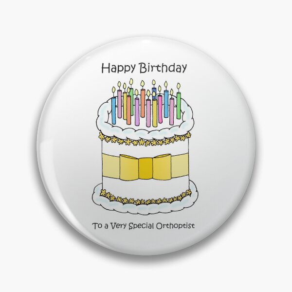 Item preview, Happy Birthday Orthoptist Cake and Candles designed and sold by KateTaylor.