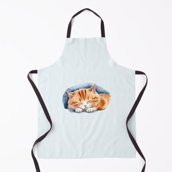 Item preview, Gatito Sueño Acuarela Estilo Invierno designed and sold by PixelsNonstop.