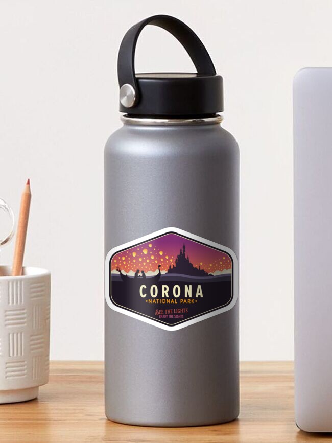 Thumbnail 1 of 3, Sticker, Corona National Park: See the Lights, Enjoy the Sights! designed and sold by magrodanny.