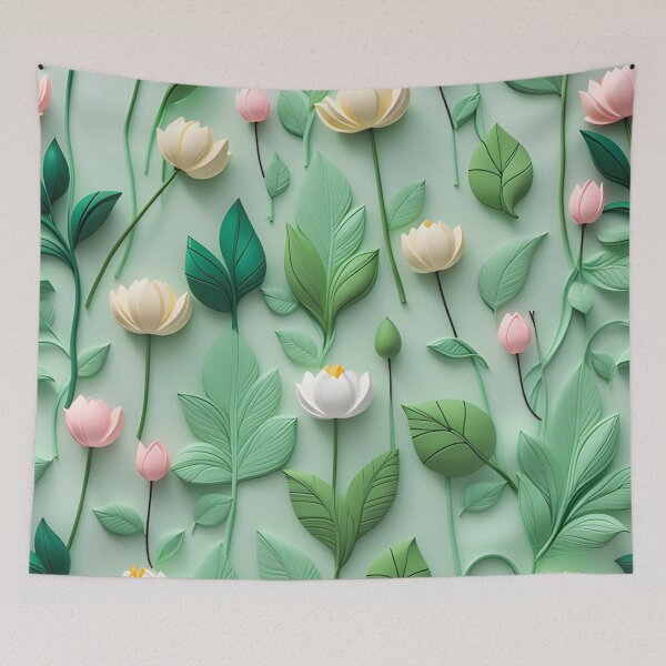 Item preview, Realistic intense 3D wild flowers/2 - expressive botanical pattern. designed and sold by My-fake-places.