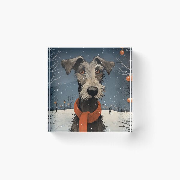 Item preview, A lurcher in a snowy landscape designed and sold by aghnadarragh.