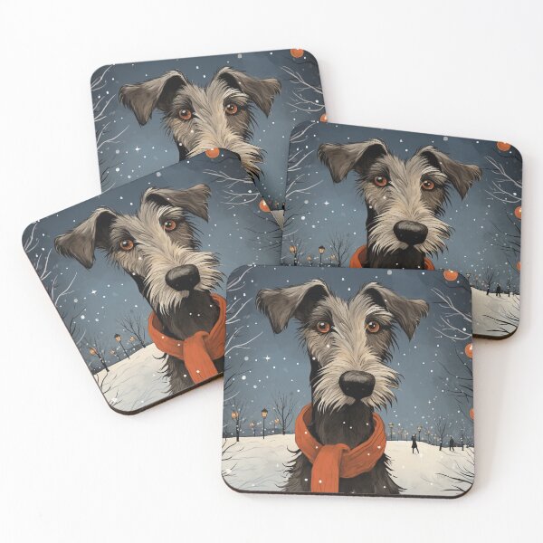 Item preview, A lurcher in a snowy landscape designed and sold by aghnadarragh.