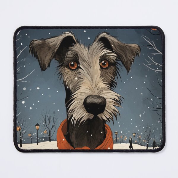 Item preview, A lurcher in a snowy landscape designed and sold by aghnadarragh.