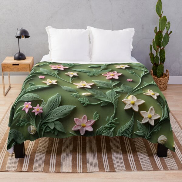 Item preview, Realistic intense 3D wild flowers/3 - expressive botanical pattern. designed and sold by My-fake-places.