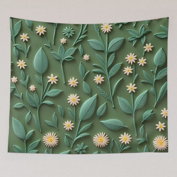 Item preview, Realistic intense 3D wild flowers/4 - expressive botanical pattern. designed and sold by My-fake-places.