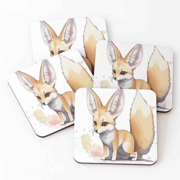 Item preview, Fennec fox in watercolors designed and sold by LongIslandDesgn.