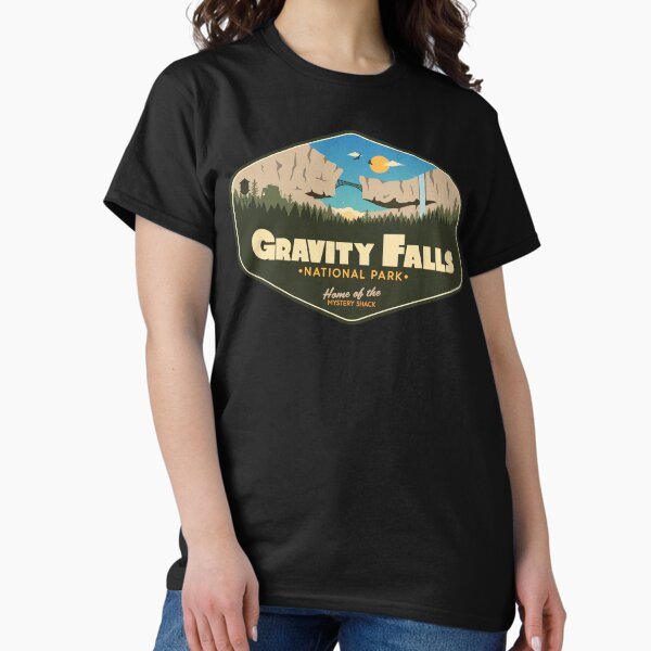 Vista previa del artículo con la obra «Parque Nacional Gravity Falls: ¡hogar de Mystery Shack!», diseñado y vendido por magrodanny.