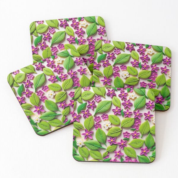 Item preview, Realistic bright 3D wild flowers/1 - expressive botanical pattern. designed and sold by My-fake-places.