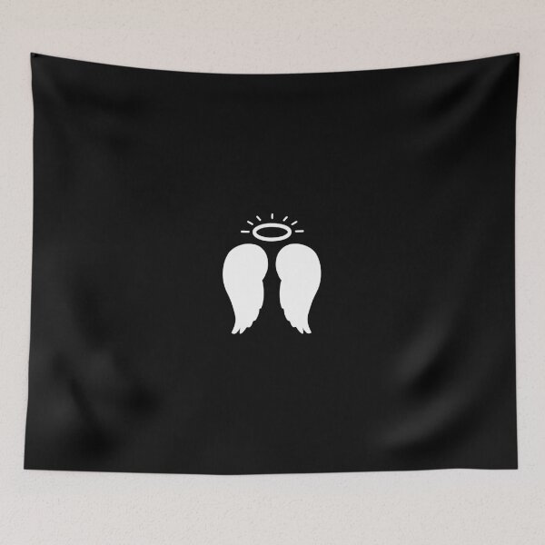 Item preview, Angel white wing silhuette with gloria designed and sold by EvaAngel.