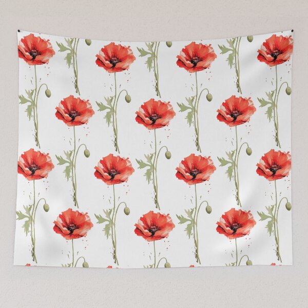 Item preview, Poppy flower, paint splashes designed and sold by iclipart.
